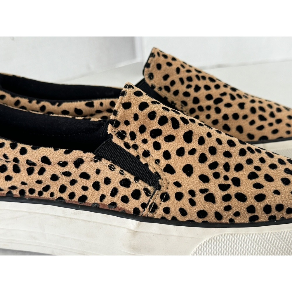 RESTRICTED Sneakers Womens Size 8 CHEETAH PRINT CHUNKY SLIP ON - Picture 5 of 16